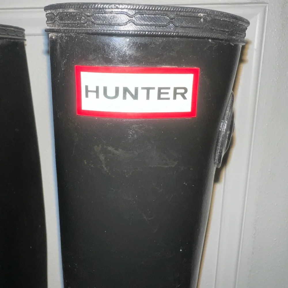 Hunter Classic Black Waterproof Boots WFT1000RGL-BLK Rain Boot , Size 8 - Black - Picture 5 of 8